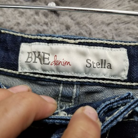 Buckle Shorts Womens 24 BKE Stella Medium Wash Stretch Low Rise Denim Jean - Picture 3 of 14